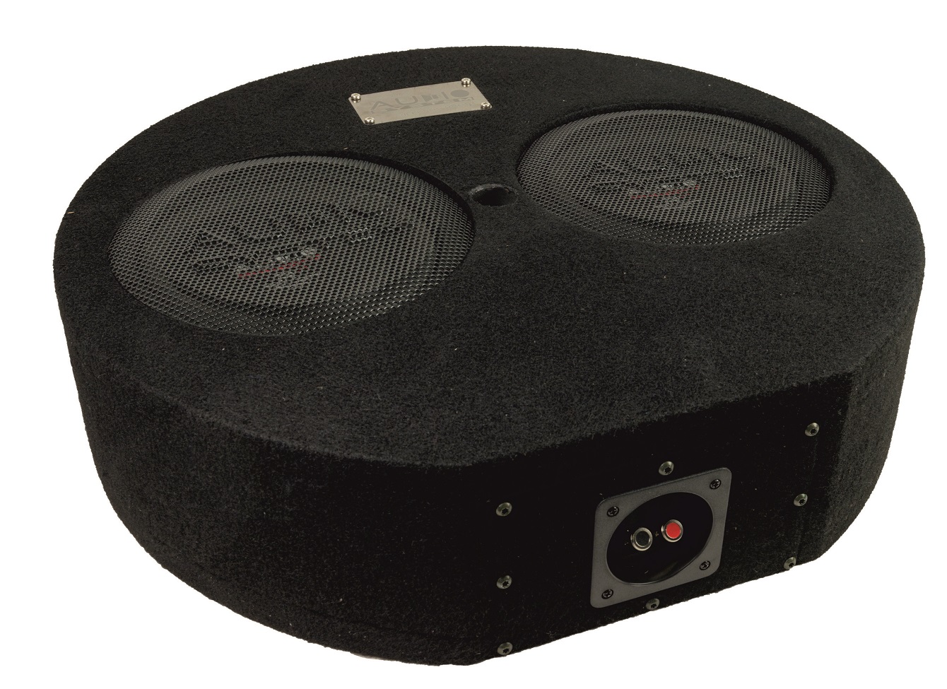 Audio System SUBFRAME R08 FLAT-2 EVO Bassreflexgehäuse fürs Reserverad mit 2x R 08 FLAT EVO 