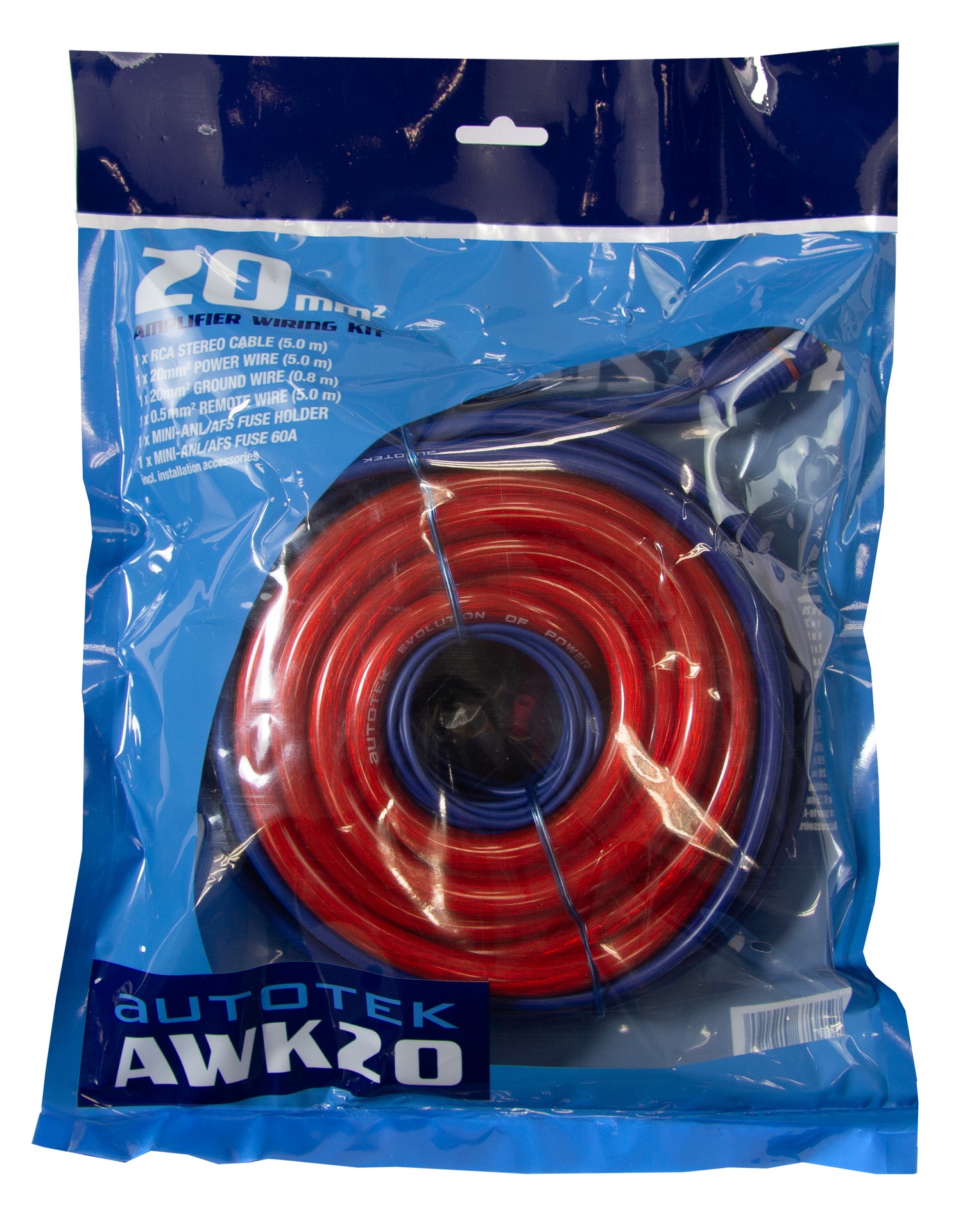Autotek AWK20 Verstärker Installations Kit Einbau Verstärker Anschluß Set 20 mm²