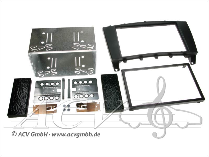 Double-DIN Installation Kit Mercedes SLK (R171) / C-Class (W203) 