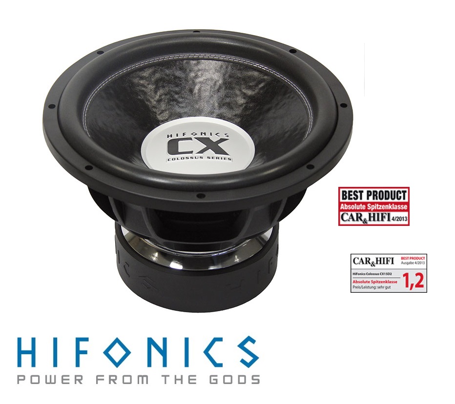 HIFONICS CX15D2 SUBWOOFER 38 cm CX-15D2 9000 Watt