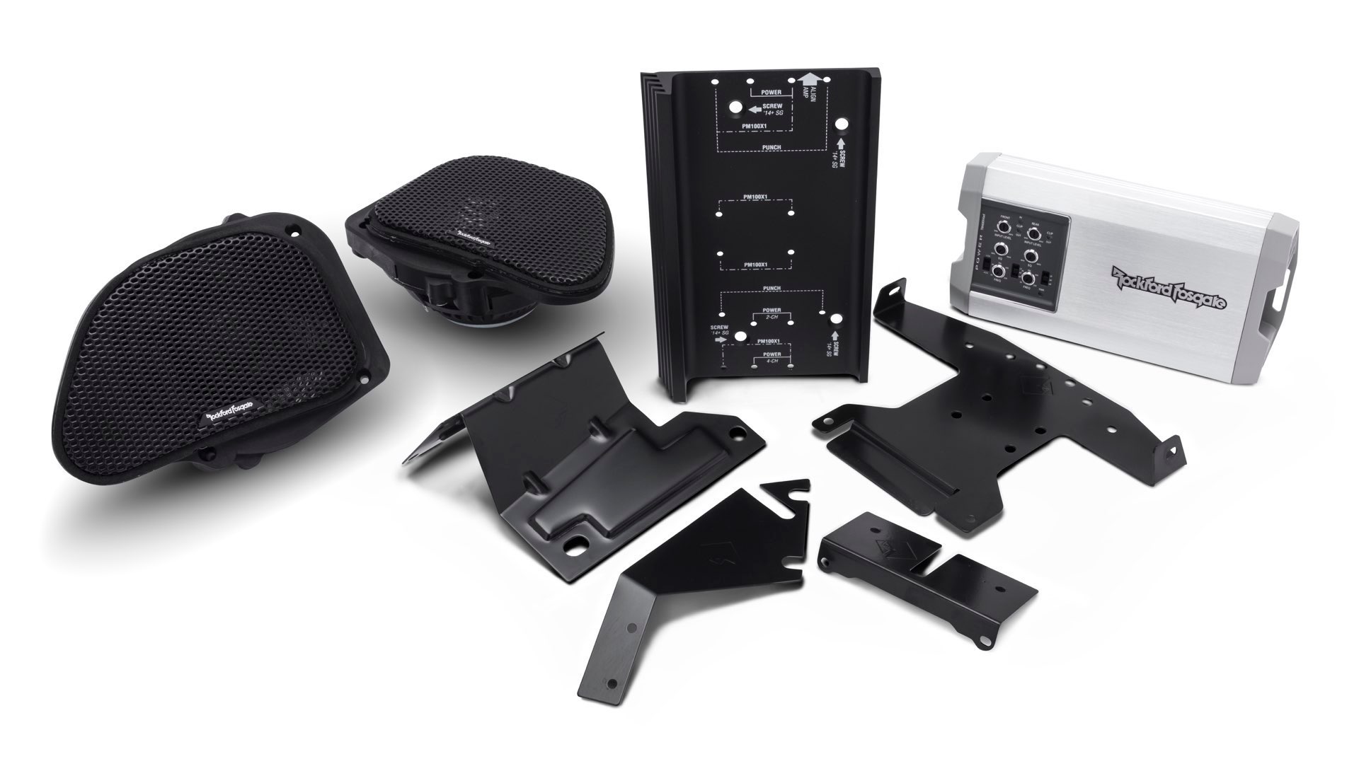 ROCKFORD FOSGATE HD9813RG-TKIT 4-Channel Motorcycle System Harley-Davidson 800 Watt