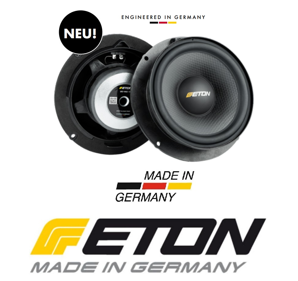 ETON UG VAG 14 Upgrade Woofer für VAG Fahrzeuge Tiefmitteltöner für viele VW, Audi, Skoda, Seat Fahrzeuge VW Golf 6, Golf 8, T6, Polo V - Eton VAG14 