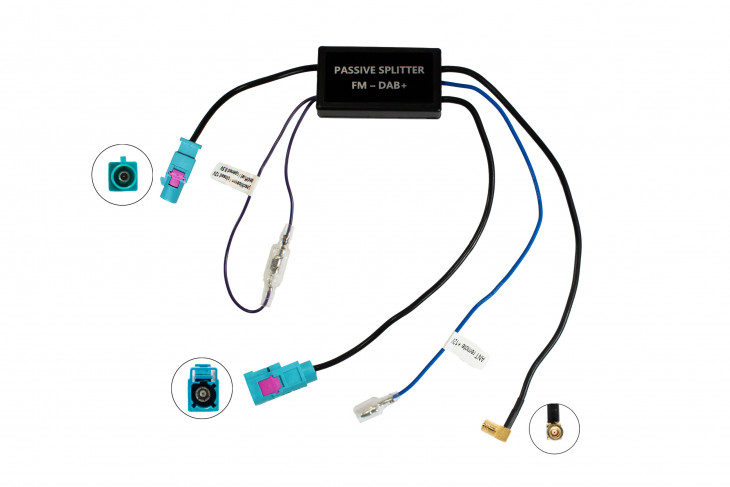  RTA 203.031-0 Passiver Antennensignal-Verteiler zwischen AM/FM und DAB+ mit Phantomseinspeisung