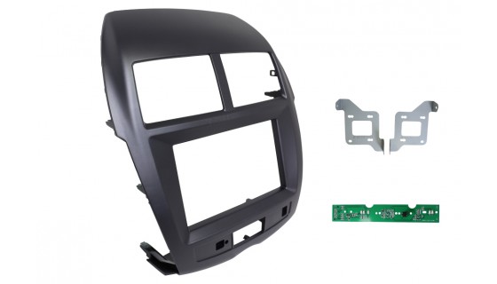 RTA 002.095P1-0 Double DIN Profi Frame, black , Mitsubishi ASX 2010>