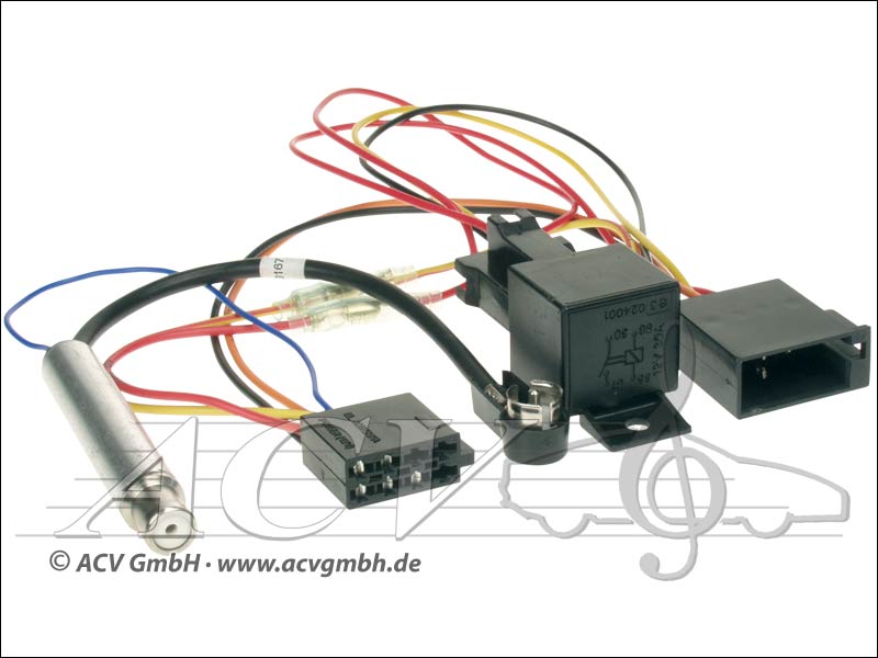 ACV 1321-47 Audi / Seat / Skoda / VW ISO-mit Phantomeinspeisung