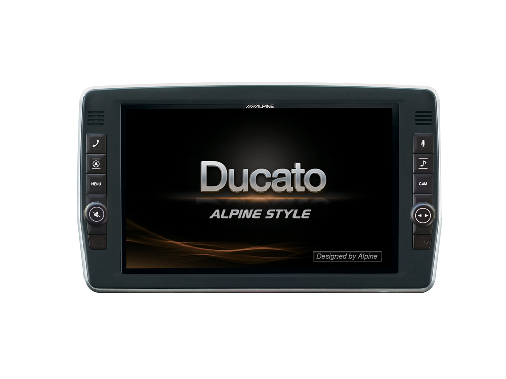 Alpine X903D-DU2 9-Zoll-Navigationssystem mit schwenkbaren Bildschirm für Fiat Ducato III, Citroën Jumper II und Peugeot Boxer II mit TomTom Karten und Apple CarPlay / Android Auto