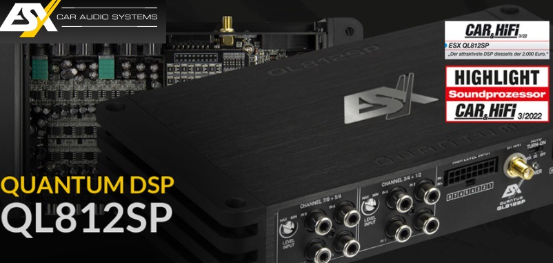 ESX QL812SP HIGH END Digital 12 Kanal DSP Soundprozessor mit DUAL CORE 