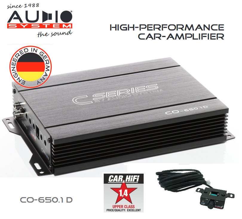 Audio System CO-650.1 D 1-Kanal Digitaler Mono Verstärker CO-SERIES 650 ...
