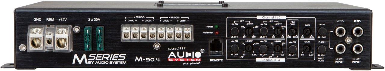 Audio System M-90.4 4-Kanal Endstufe Verstärker Amplifier 640 Watt RMS