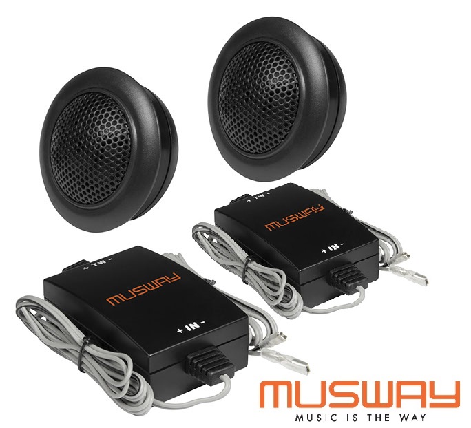 Musway MQ6.2T 25 MM (1”) GEWEBE-NEODYM-HOCHTÖNER 250 Watt 1 Paar