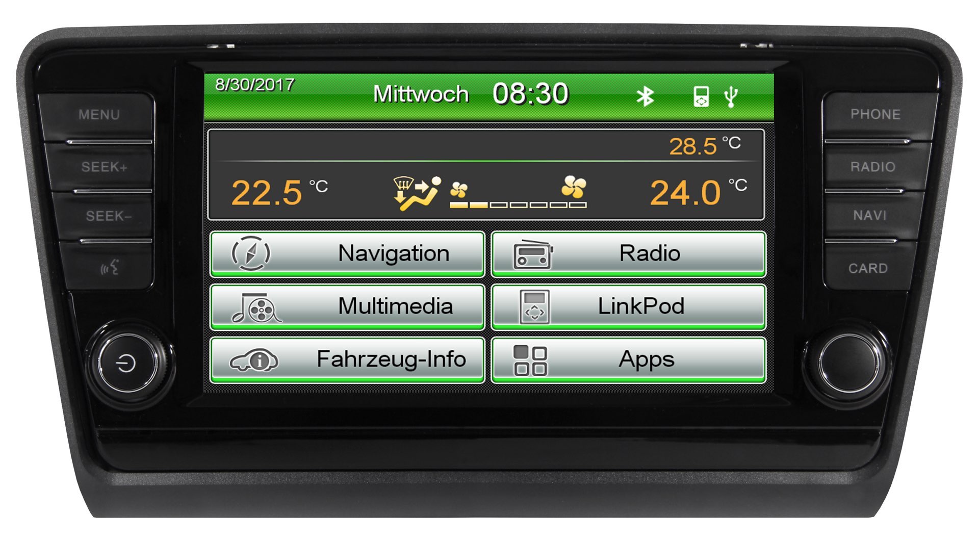 ESX VN830-SK-OC3 Naviceiver für Skoda Octavia inkl. iGo-Primo Navigations-Software