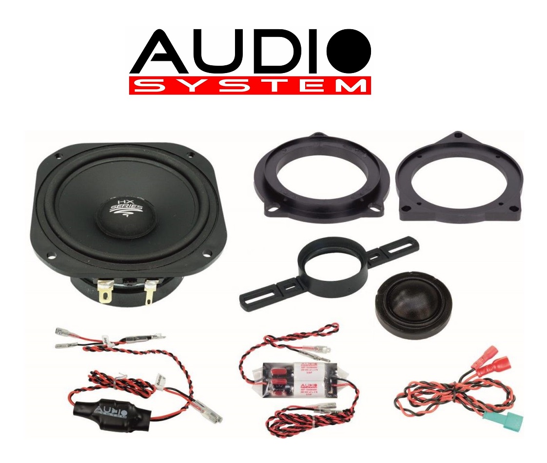 Audio System XFIT 80 BMW UNI EVO 2 Lautsprecher kompatibel mit BMW E, F und D Modelle mit 200mm Woofer für Front und Heck