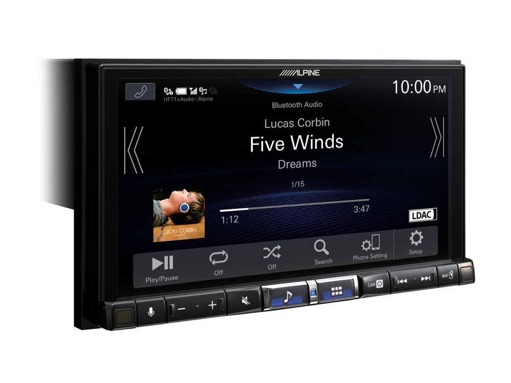 Alpine iLX-705DM 2-DIN Autoradio, Digital Media Station mit 7-Zoll-Touchscreen, DAB+, Apple CarPlay und Android Auto