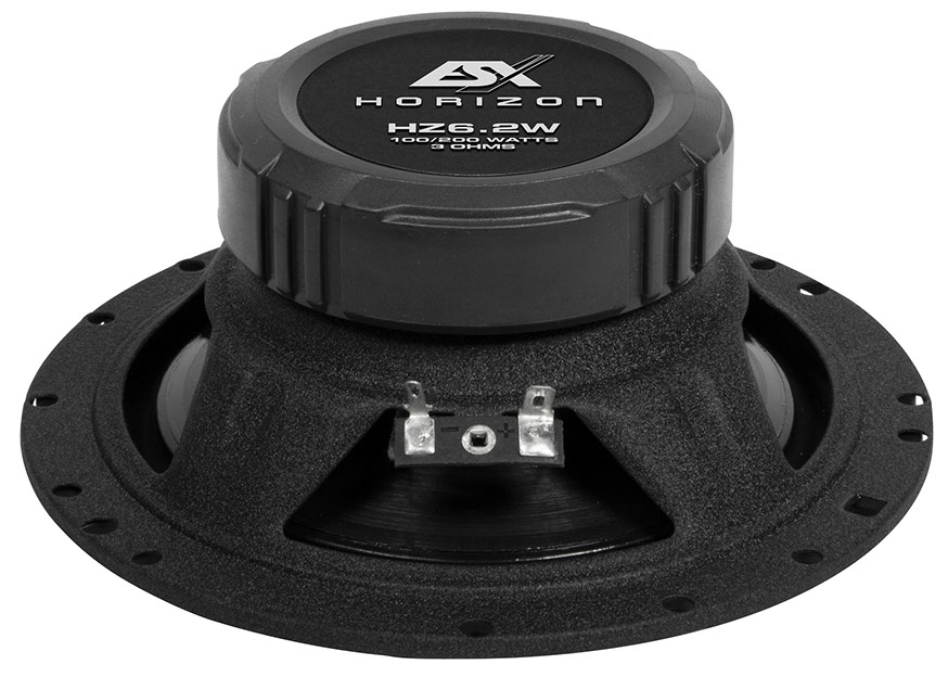ESX HZ6.2W 16,5 cm Kickbass Lautsprecher 1 Paar 100 Watt RMS mit Schutzgitter