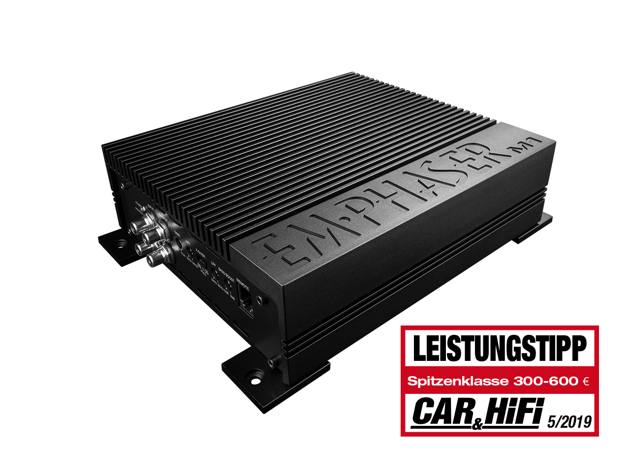 EMPHASER EA-M1 Monolith 1-Kanal Mono Verstärker Amplifier 1500 Watt RMS mit Basspegel Fernbedienung 