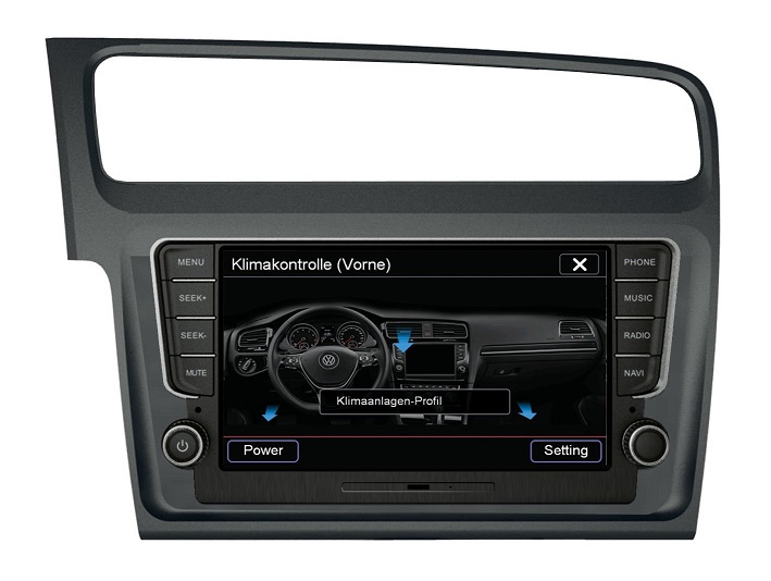 ESX VN810-VW-G7-DAB Naviceiver für Volkswagen Golf VII (2013 >) mit DAB Tuner