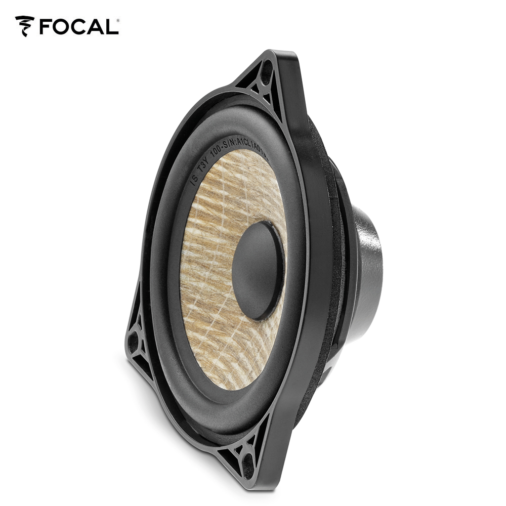 Focal IS-T3Y-100 10 cm (4") 2-Wege Kompo Lautsprecher Set kompatibel mit Tesla  Model 3 Standard, Sr+, Premium Lr Mr, Model Y Standard Sr, Y Premium Lr für Türen vorne