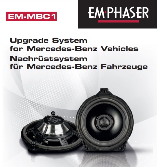 EMPHASER EM-MBC1 für Mercedes W205, C205, A205, X253, C253, W213, S213, C238, A238, W222 Plug & Play Center Lautsprecher für Mercedes-Benz
