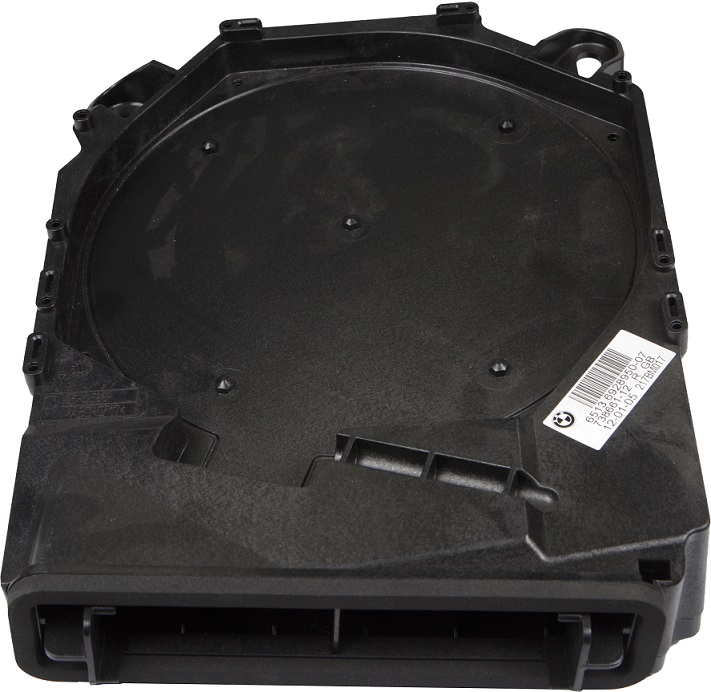 LSR BMW UNDERSEAT Zentralbass Subwoofer Leergehäuse zum nachrüsten für BMW 5er (E60, E61), 1er (E81, E82, E87, E88), 3er (E90, E91) 