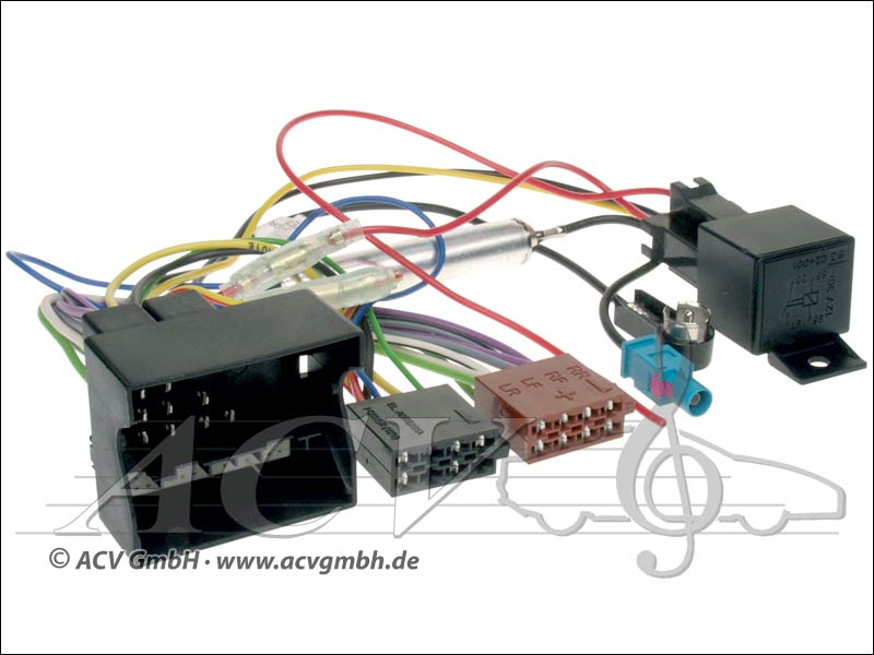 ACV 1230-47 Opel ISO-Antennenadapter mit Phantomeinspeisung