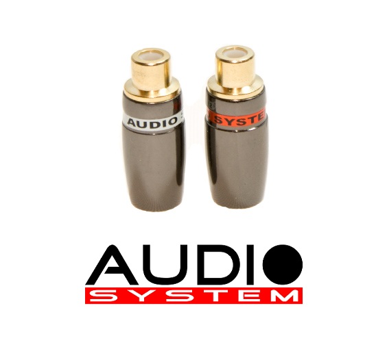 Audio System RCA jack 1 pair ChBlack Z-coupling 