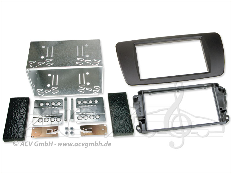 Double-DIN kit di installazione di gomma Touch Seat Ibiza (nitschwarz) 