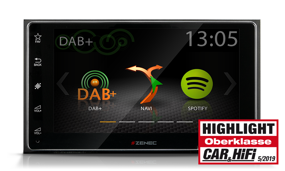 ZENEC Z-N328 2-DIN Infotainer mit DAB+ 2 Din Navigationsradio 6,2"/15,7 cm TFT