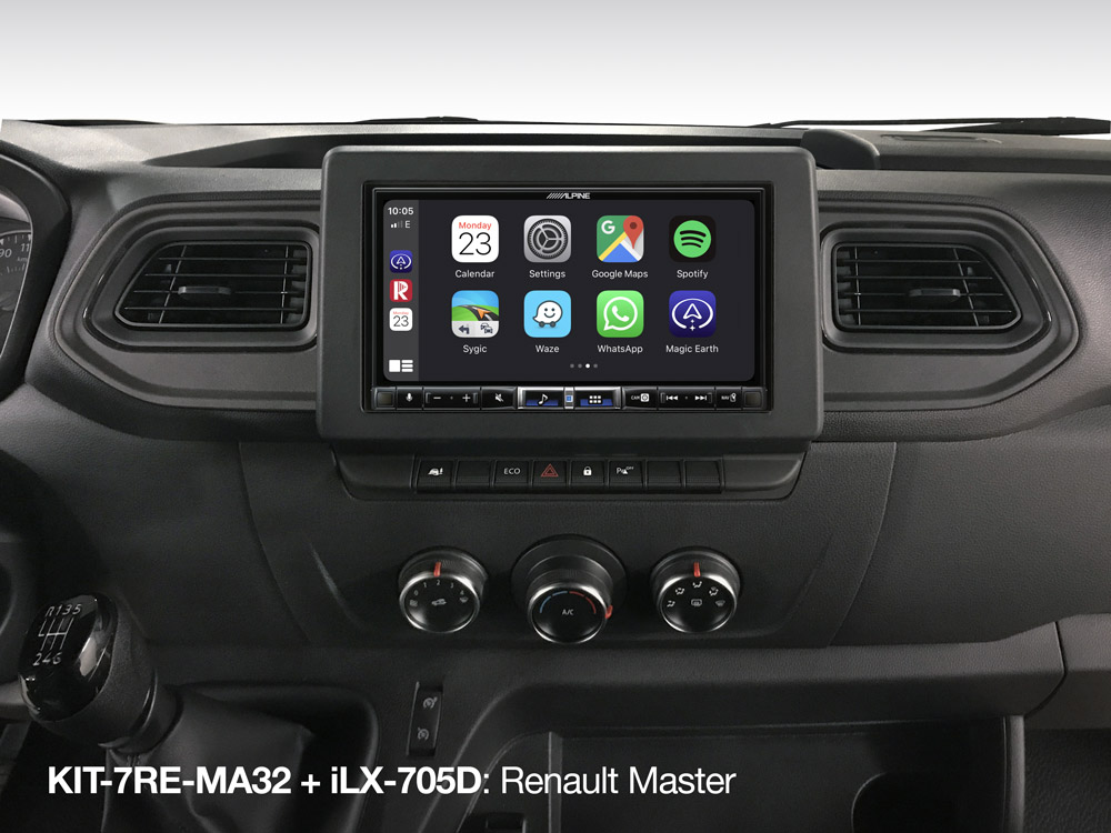 Alpine iLX-705D 2-DIN-Autoradio und Digital Media Station mit 7-Zoll-Touchscreen, DAB+, Apple CarPlay und Android Auto