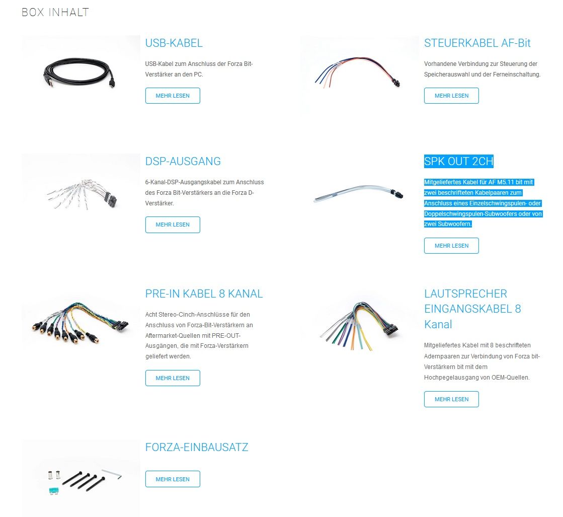 Audison FORZA AF M1.7 bit 1-Kanal Digital Verstärker mit DSP 1200 Watt ...