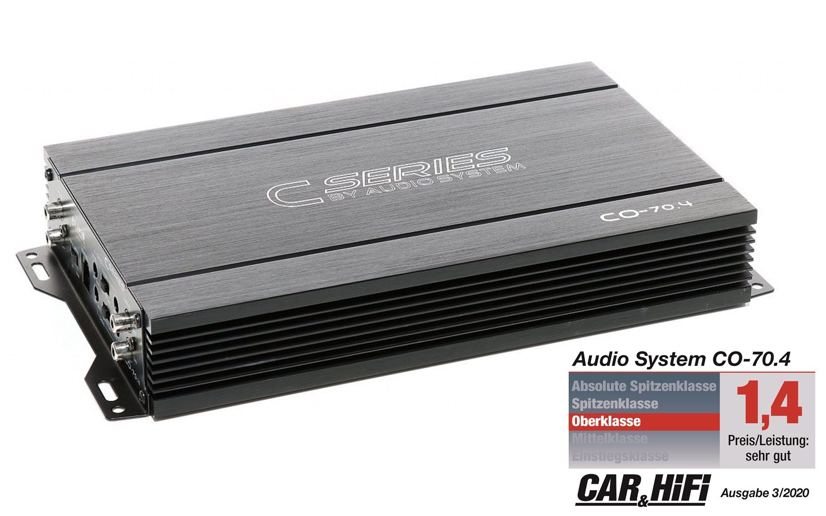 Audio System CO-70.4 4-Kanal A/B Verstärker CO-SERIES 440 Watt RMS