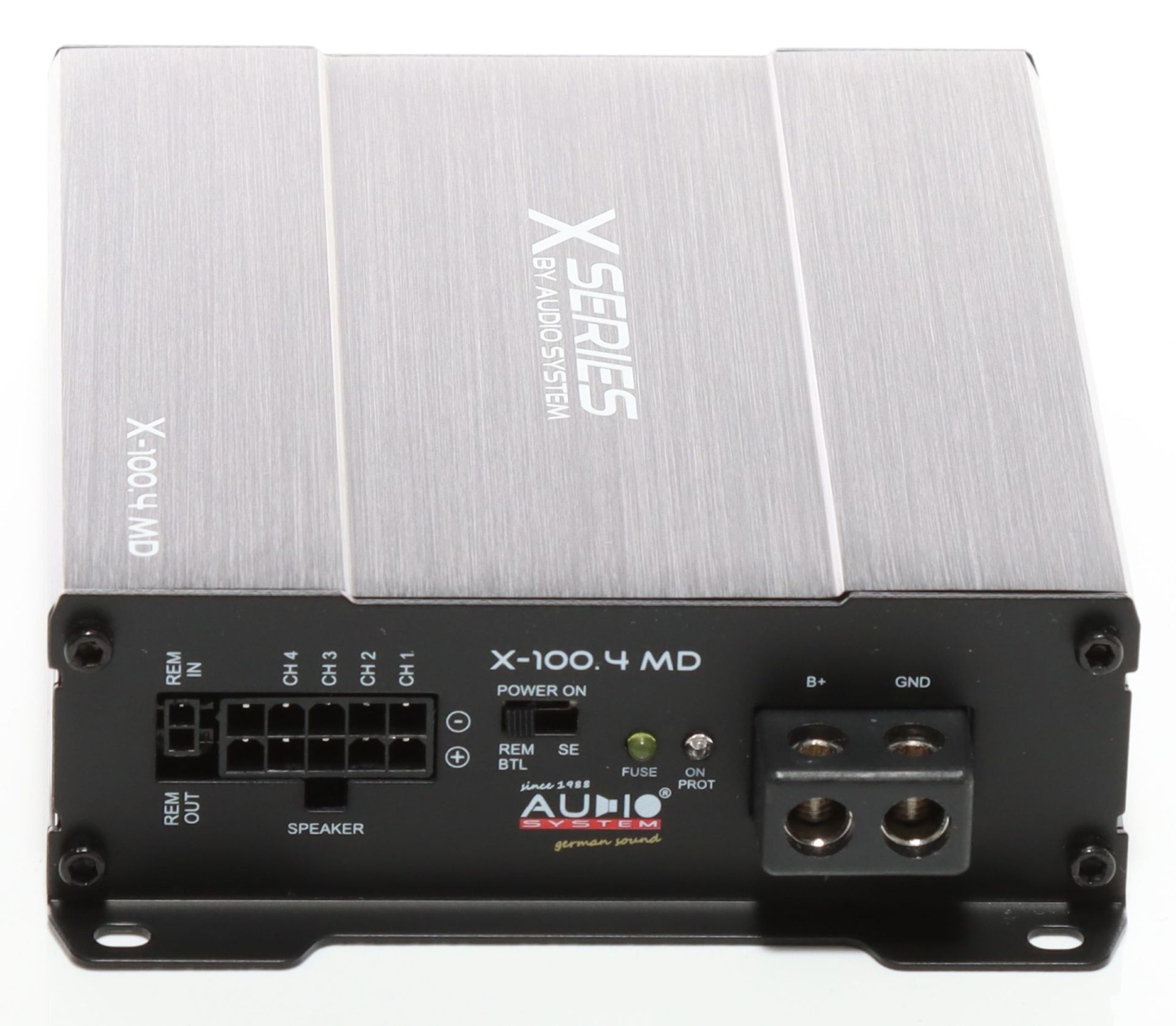 AUDIO SYSTEM X-100.4 MD 4-Kanal MICRO Mini Verstärker 600 Watt